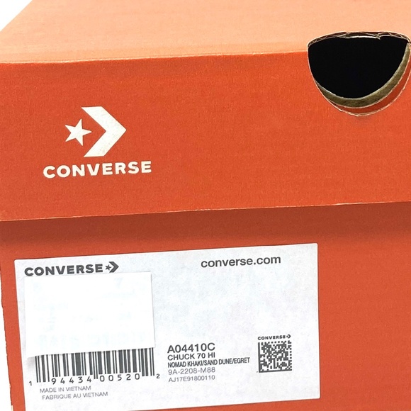 Converse Chuck 70 Sneakers High Casual Women Faux Fur Canvas Suede Khaki A04410C - Picture 10 of 11